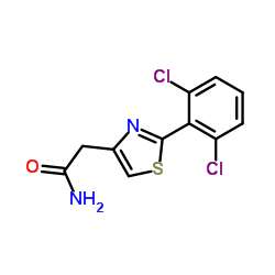 2-[2-(2,6-Dichlorophenyl)-1,3-thiazol-4-yl]acetamide结构式