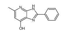 5-methyl-2-phenyl-1,4-dihydroimidazo[4,5-b]pyridin-7-one结构式