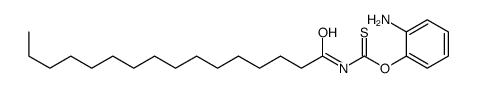 O-(2-aminophenyl) N-hexadecanoylcarbamothioate Structure