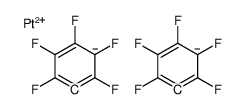1,2,3,4,5-pentafluorobenzene-6-ide,platinum(2+) Structure