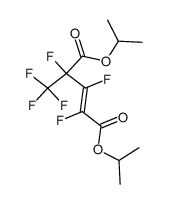 diisopropyl trans-perfluoro(4-methyl-2-pentene)dioate Structure