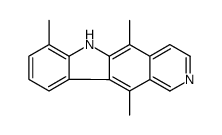 5,7,11-trimethyl-6H-pyrido[4,3-b]carbazole结构式