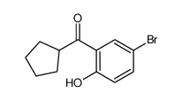 (5-bromo-2-hydroxyphenyl)-cyclopentylmethanone结构式