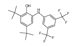 2-(3,5-Bis-trifluoromethyl-phenylamino)-4,6-di-tert-butyl-phenol结构式