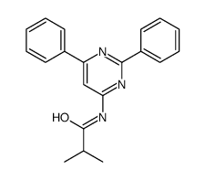 N-(2,6-diphenylpyrimidin-4-yl)-2-methylpropanamide结构式