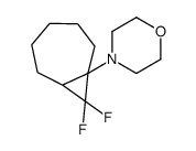 4-(8,8-difluoro-7-bicyclo[5.1.0]octanyl)morpholine结构式