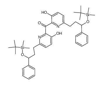 Bis-{6-[3-(tert-butyl-dimethyl-silanyloxy)-3-phenyl-propyl]-3-hydroxy-pyridin-2-yl}-methanone结构式