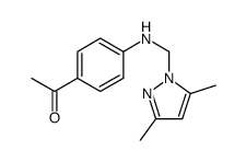 1-[4-[(3,5-dimethylpyrazol-1-yl)methylamino]phenyl]ethanone结构式