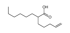 2-pent-4-enyloctanoic acid Structure