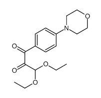 3,3-diethoxy-1-(4-morpholin-4-ylphenyl)propane-1,2-dione结构式