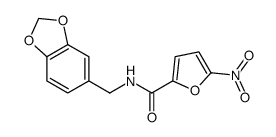 N-(1,3-benzodioxol-5-ylmethyl)-5-nitrofuran-2-carboxamide Structure