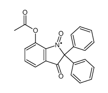 7-Acetoxy-3-oxo-2,2-diphenylindolin-1-oxyl Structure