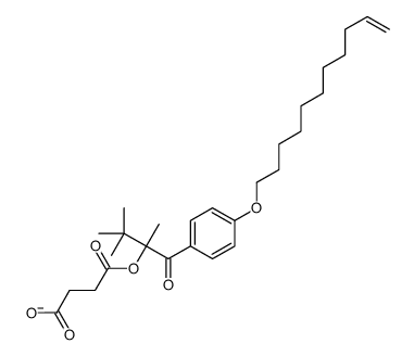 4-oxo-4-[2,3,3-trimethyl-1-oxo-1-(4-undec-10-enoxyphenyl)butan-2-yl]oxybutanoate Structure