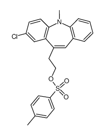 methyl-4 benzene sulfonate de chloro-8 methyl-5 5H-dibenz[b,f]azepine-10-ethanol结构式