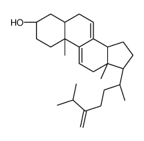 24-methylcholesta-7,9(11),24(28)-trien-3-ol structure