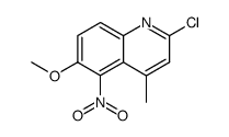 2-chloro-6-methoxy-4-methyl-5-nitroquinoline结构式