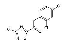 1,2,4-Thiadiazole, 3-chloro-5-[[(2,4-dichlorophenyl)methyl]sulfinyl]结构式