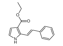 ethyl 2-styryl-1H-pyrrole-3-carboxylate结构式