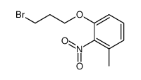 1-(3-bromopropoxy)-3-methyl-2-nitrobenzene Structure