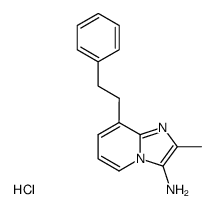 2-Methyl-8-phenethyl-imidazo[1,2-a]pyridin-3-ylamine; hydrochloride Structure