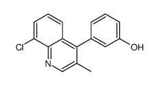 3-(8-chloro-3-methylquinolin-4-yl)phenol Structure