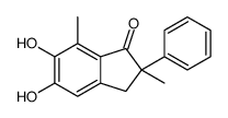 5,6-dihydroxy-2,7-dimethyl-2-phenyl-3H-inden-1-one Structure