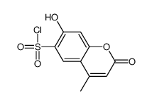 7-hydroxy-4-methyl-2-oxochromene-6-sulfonyl chloride Structure