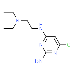 6-chloro-N4-(2-diethylamino-ethyl)-pyrimidine-2,4-diyldiamine结构式