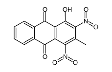 1-hydroxy-3-methyl-2,4-dinitro-anthraquinone Structure