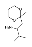 3-Methyl-1-(2-methyl-1,3-dioxan-2-yl)-2-butanamine结构式