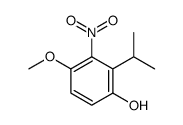 4-methoxy-3-nitro-2-propan-2-ylphenol Structure