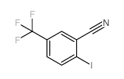 2-碘-5-(三氟甲基)苄腈结构式