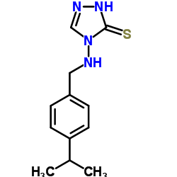 4-[(4-isopropylbenzyl)amino]-4H-1,2,4-triazole-3-thiol结构式