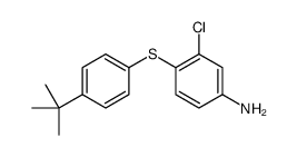 4-(4-tert-butylphenyl)sulfanyl-3-chloroaniline结构式