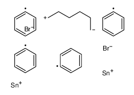 bromo-[6-[bromo(diphenyl)stannyl]hexyl]-diphenylstannane结构式