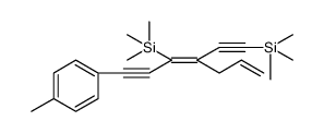 Silane, [(1Z)-1-[(4-methylphenyl)ethynyl]-2-(2-propenyl)-1-buten-3-yne-1,4-diyl]bis[trimethyl结构式