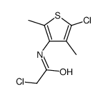 2-chloro-N-(5-chloro-2,4-dimethylthiophen-3-yl)acetamide结构式