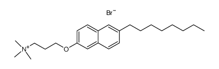 Trimethyl-[3-(6-octyl-naphthalen-2-yloxy)-propyl]-ammonium; bromide结构式