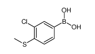 (3-氯-4-(甲硫基)苯基)硼酸结构式