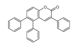 3,5,6-triphenylchromen-2-one Structure