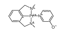 [2,6-bis(dimethylaminomethyl)phenylplatinum]-3-pyridineoxide结构式