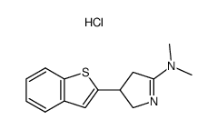 (4-Benzo[b]thiophen-2-yl-4,5-dihydro-3H-pyrrol-2-yl)-dimethyl-amine; hydrochloride结构式