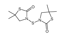 3-[(5,5-dimethyl-2-oxo-1,3-thiazolidin-3-yl)sulfanyl]-5,5-dimethyl-1,3-thiazolidin-2-one Structure