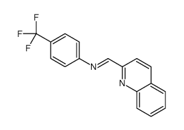 1-quinolin-2-yl-N-[4-(trifluoromethyl)phenyl]methanimine结构式