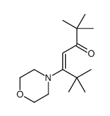 2,2,6,6-tetramethyl-5-morpholin-4-ylhept-4-en-3-one结构式