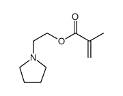 2-Propenoic acid, 2-methyl-, 2-(1-pyrrolidinyl)ethyl ester结构式