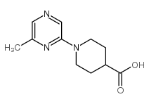 1-(6-甲基吡嗪-2-基)哌啶-4-羧酸结构式