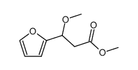 3-Furan-2-yl-3-methoxy-propionic acid methyl ester Structure