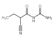 N-carbamoyl-2-cyano-butanamide structure