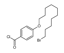 4-(10-bromodecoxy)benzoyl chloride Structure